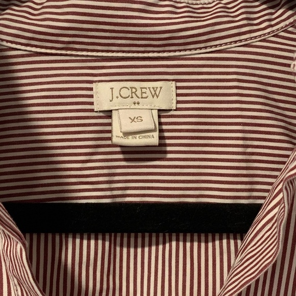 J. Crew Factory Striped Button Down Infinity Shirt - Picture 3 of 5